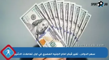 سعر الدولار.. تغير مُبكر أمام الجنيه المصري في أول تعاملات الاثنين